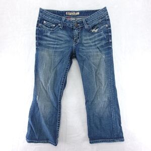BKE Madison Capri Womens Jeans Size 28 Stretch Casual Relaxed Distressed BWX2235